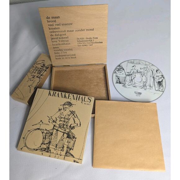 Krankenhaus De Kift CD Album Folk Indie Rock Wood Box Netherlands 1995 Konkurrel - Picture 1 of 5